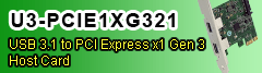 USB 3.1 to PCI Express x1 Gen 3 Host Card