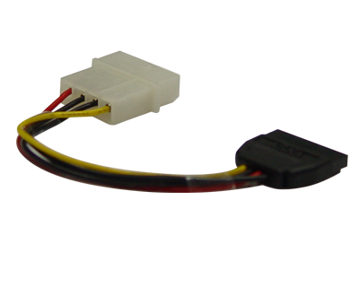 SATA to IDE DC Power Cable (Red, Black, Black, Yellow)