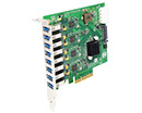 U3X4-PCIE4XG322 | Quad Channel 8-port (2-port x 4) USB 3.2 Gen 1x1 (5Gbps) to PCI Express x4 Gen 3 Host Card