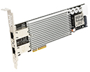 DGEAP-PCIE4XG302 | Dual Multi-Gigabit (10G/ 5G/ 2.5G/ 1000BASE-T/ 100BASE-TX) Ethernet (POE+) to PCI Express x4 Gen 3 Host Card