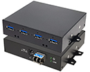 U3H443T | Four-Port USB 3.0 HUB with Duplex LC Fiber Optical UFP (Upstream Facing Port)
