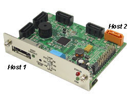 2 to 4 SATA RAID Controller with port selector