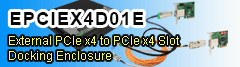 PCIe x4 Docking