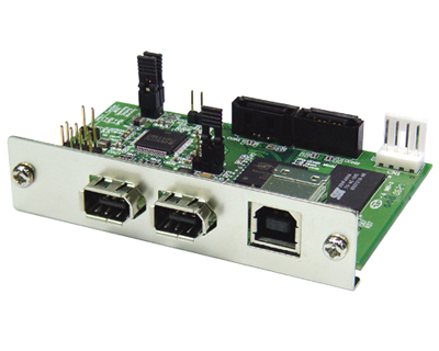 USB 2.0 & FireWire (IEEE 1394a) Combo to SATA Dual Mode RAID Bridge Board -  Oxford OXUF924DSA
