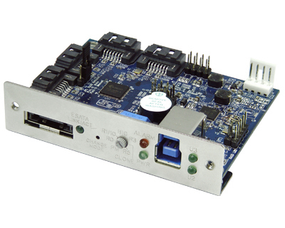 RAID Controller | eSATA & USB 3.0 to SATA II RAID Bridge Board | ESU3-QS201-R5
