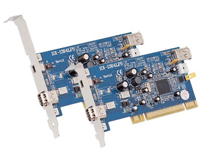 3 port IEEE 1394a FireWire PCI Card - Ti TSB43AB23 | IOI-1394LPSB