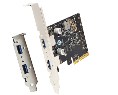 U31-PCIE2XG322 | USB 3.1 | 2-port USB 3.1 to PCI Express (x2 mode) Gen 3 Host Card | U31-PCIE2XG322