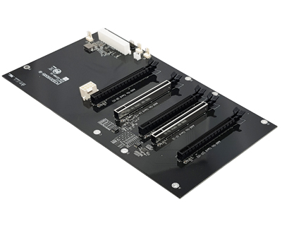 PCIEX16D05 9 PCIe 4.0 x16 to four PCIe x4 slots Expansion Backplane PCIe x16 to PCIe x4 Slots For GPU Docking PCIEX16D05 9
