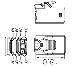 CB-S0026 | U.2 Plug (SFF-8639 68P) to Mini SAS HD Plug (SFF-8643 