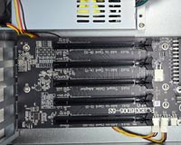 External PCIe Gen 4 x16 to two PCIe x8 Expansion Docking Enclosure